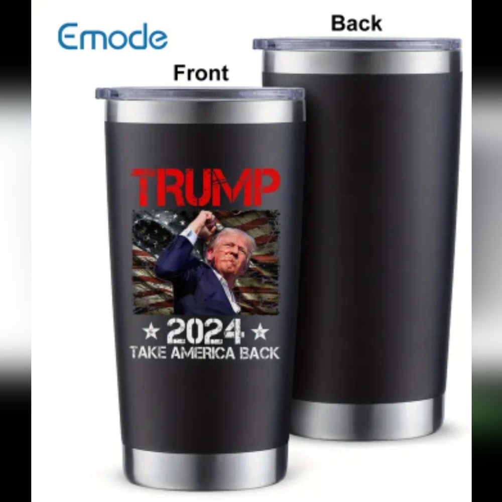 Trump 24 Take America Back Insulated stainless steel tumbler! 🇺🇸